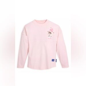 DISNEYLAND SPIRIT JERSEY Pink Long Sleeve Shirt with Embroidery